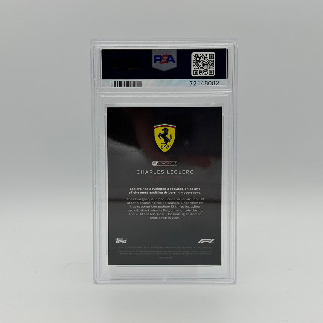 PSA 10 - 14/25 Charles Leclerc - Drivers -  Purple Parallel