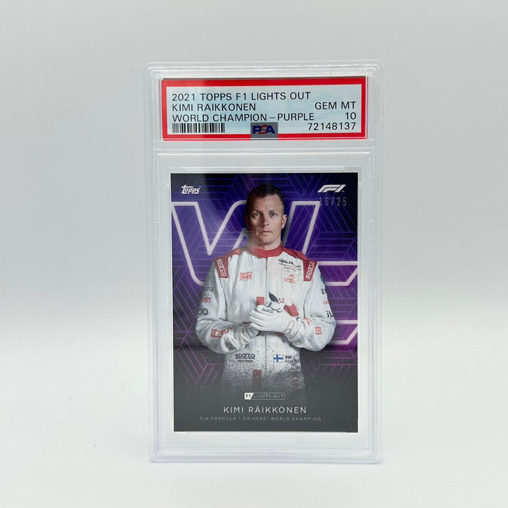 PSA 10 - 16/25 Kimi Raikkonen - Drivers World Champion