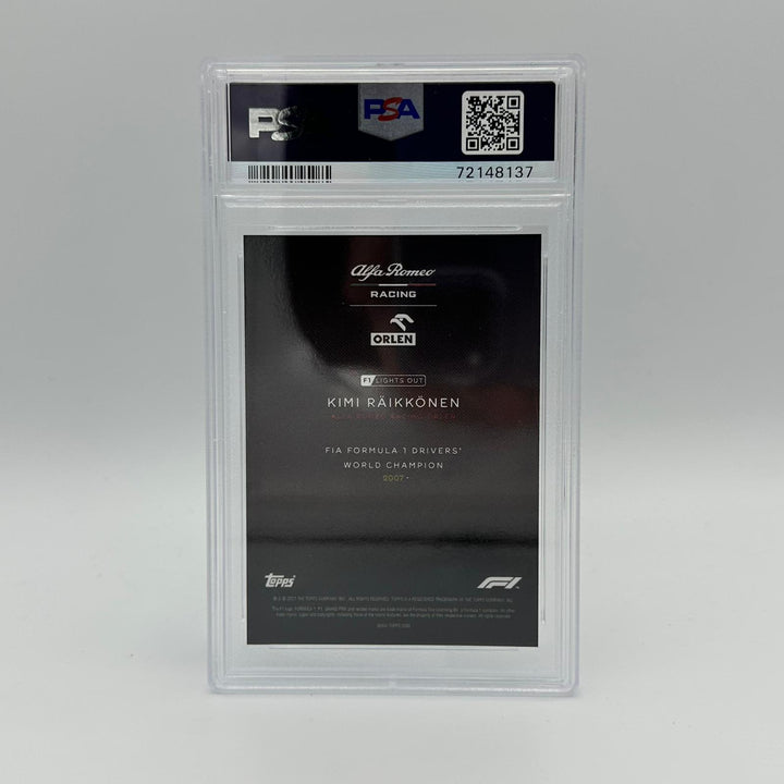 PSA 10 - 16/25 Kimi Raikkonen - Drivers World Champion