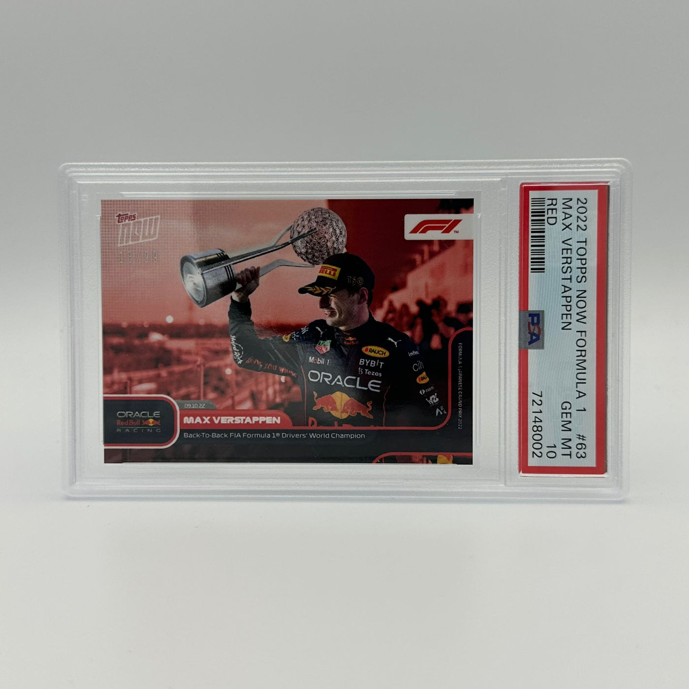 Topps Now F1 Max Verstappen PSA 10 - その他