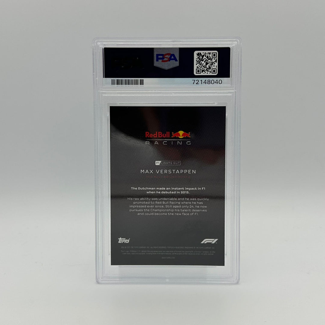 PSA 10 - 19/50 Max Verstappen - Drivers -  Aqua Parallel