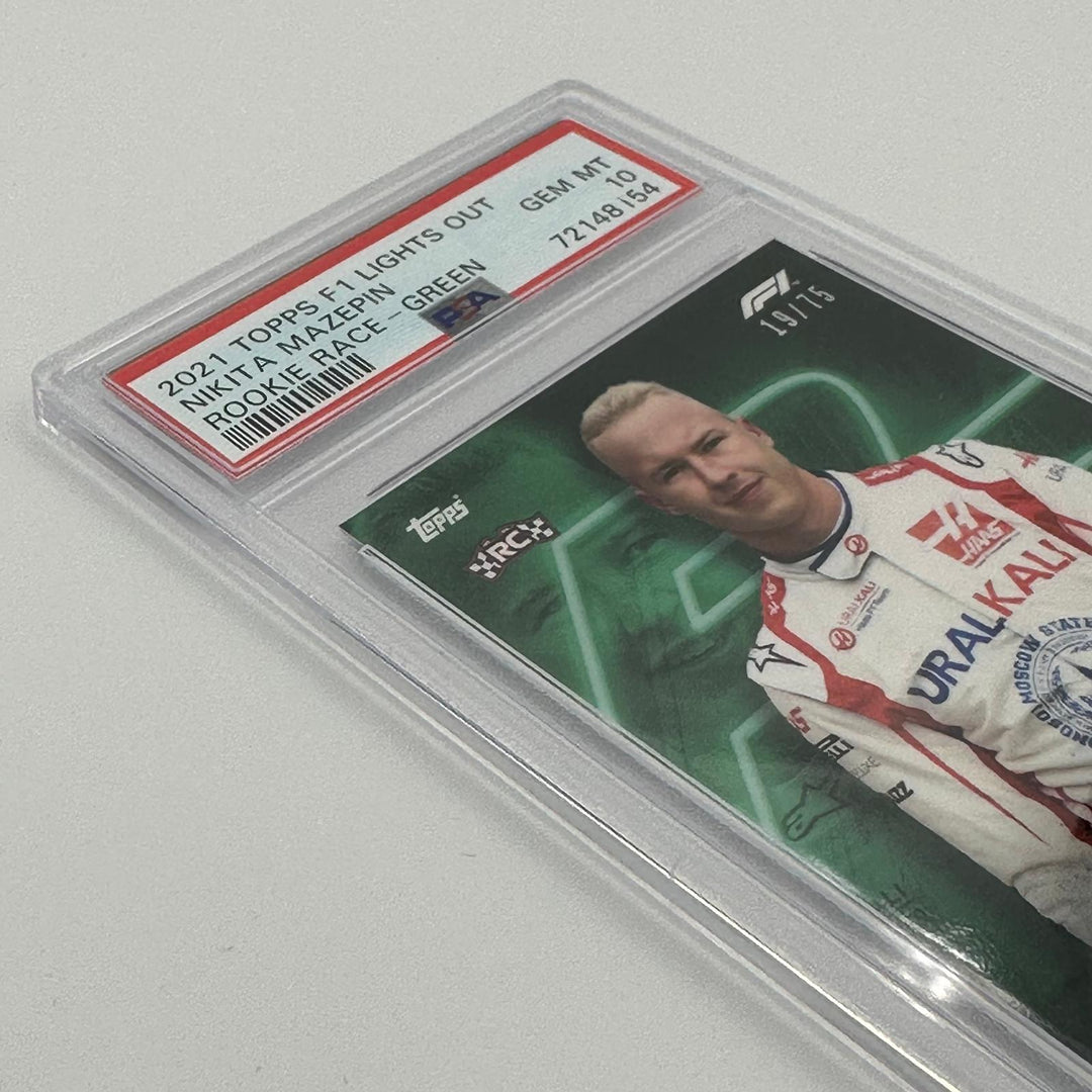 PSA 10 - 19/75 Nikita Mazepin - Rookie Race -Green Parallel