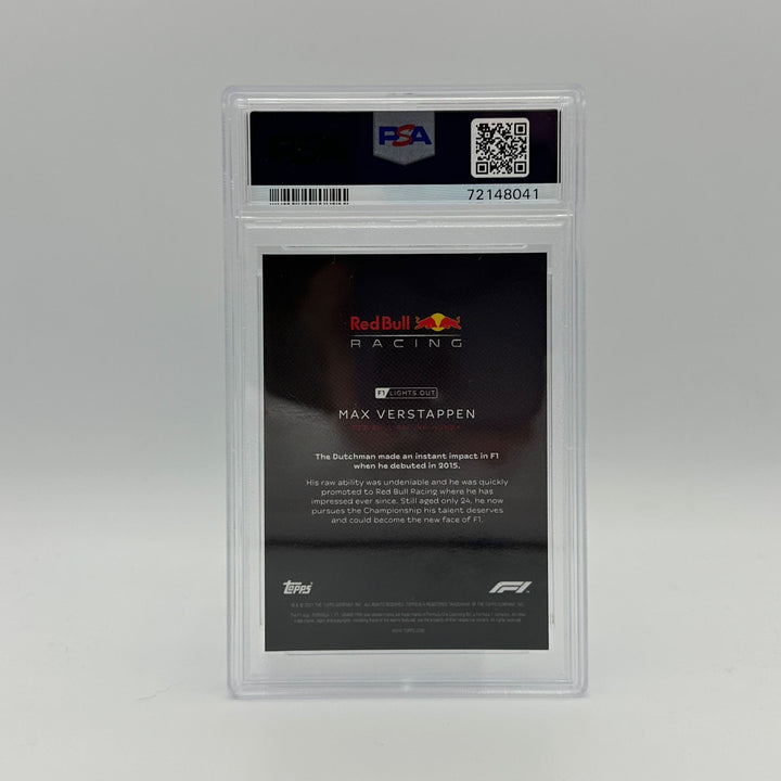 PSA 10 - 28/50 Max Verstappen - Drivers -  Aqua Parallel