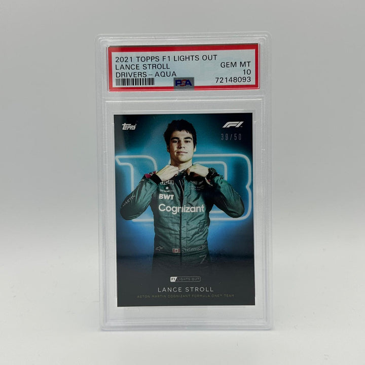 PSA 10 - 39/50 Lance Stroll - Drivers -  Aqua Parallel