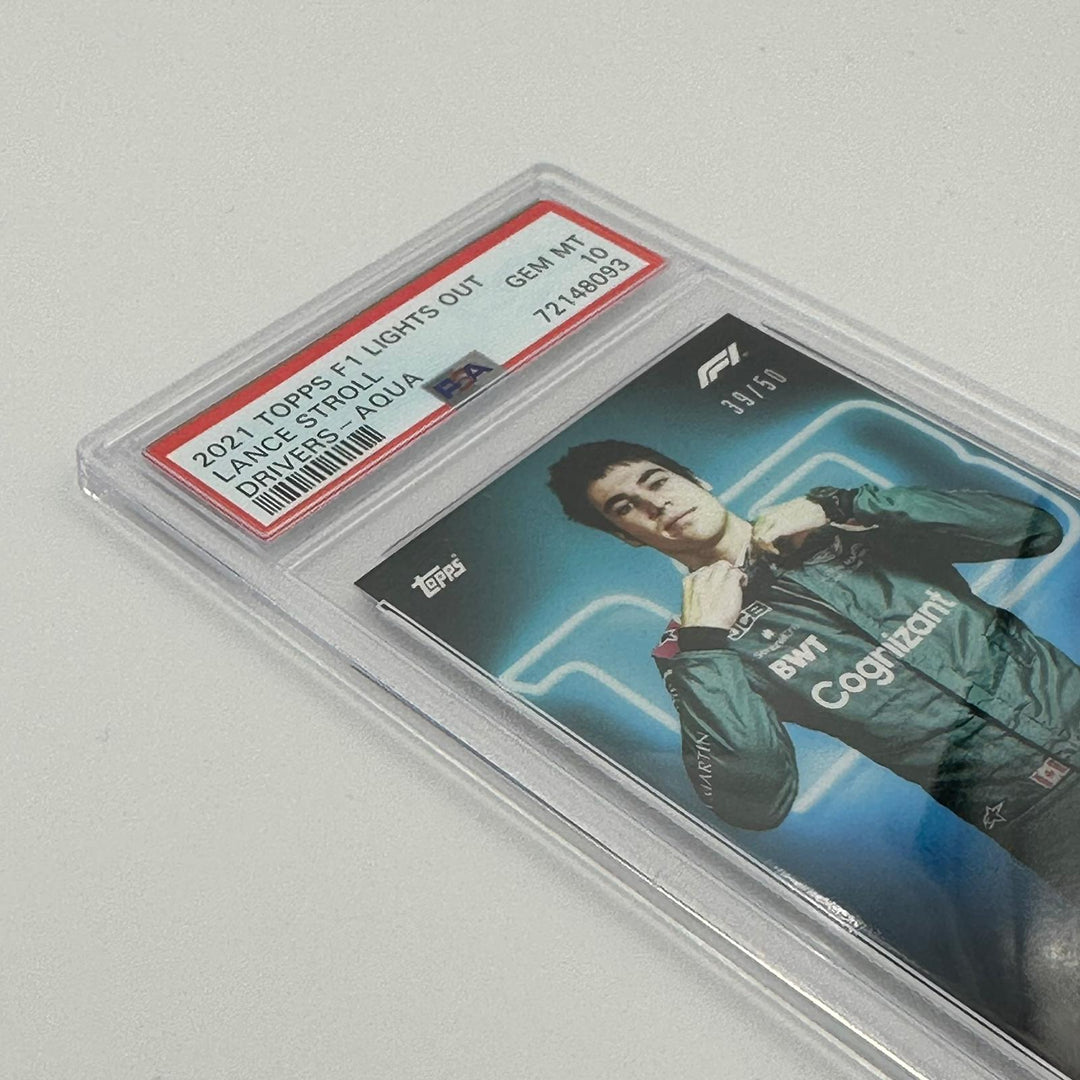 PSA 10 - 39/50 Lance Stroll - Drivers -  Aqua Parallel