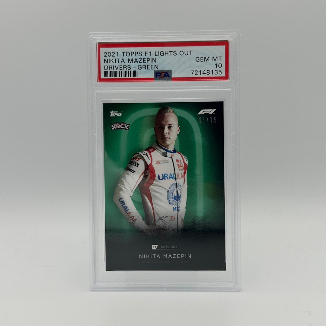 PSA 10 - 43/75 Nikita Mazepin - Drivers - Green Parallel