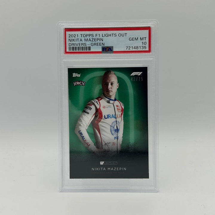 PSA 10 - 43/75 Nikita Mazepin - Drivers - Green Parallel