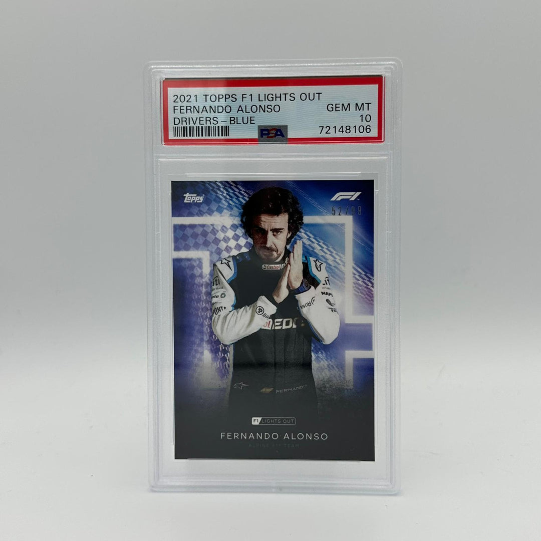 PSA 10 - 52/99 Fernando Alonso - Drivers -  Blue Parallel