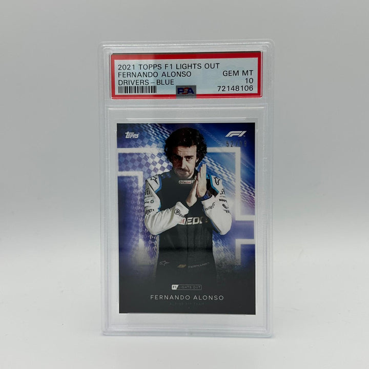 PSA 10 - 52/99 Fernando Alonso - Drivers -  Blue Parallel