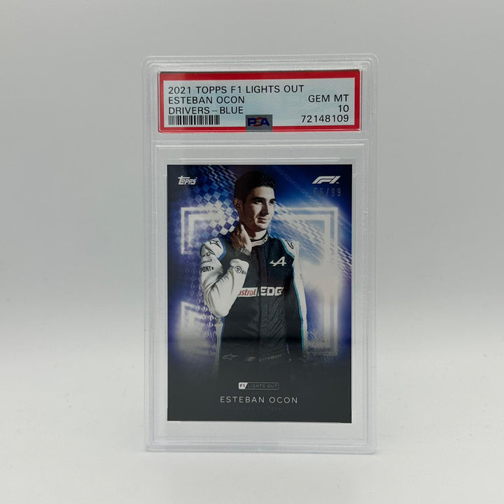 PSA 10 - 55/99 Esteban Ocon - Drivers -  Blue Parallel