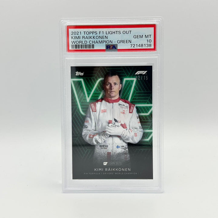 PSA 10 - 62/75 Kimi Raikkonen - Drivers World Champion