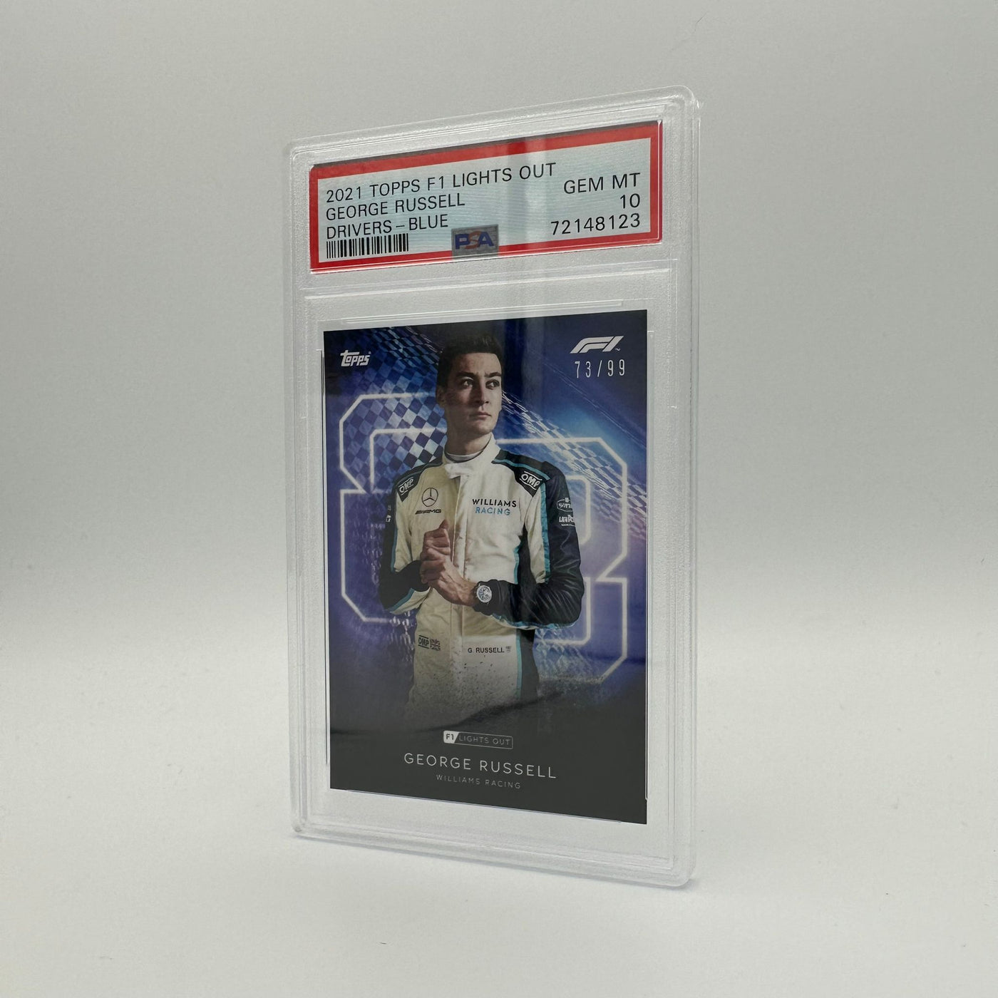 PSA 10 - 73/99 Russell George - Drivers -  Blue Parallel