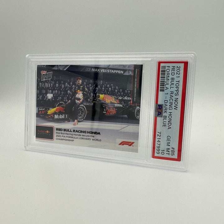 PSA 10 - 74/99 - Red Bull Racing Honda - Secure The Drivers' World Championship #85