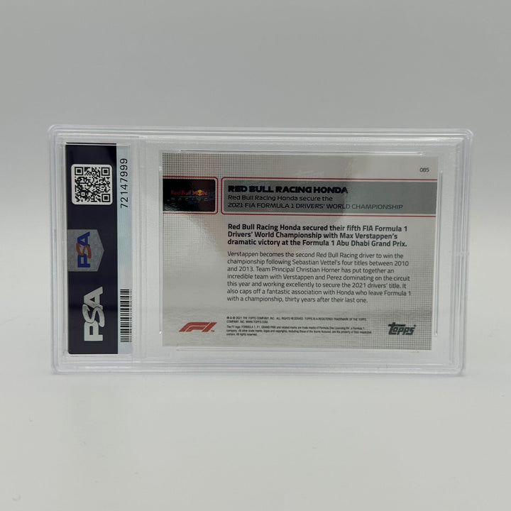 PSA 10 - 74/99 - Red Bull Racing Honda - Secure The Drivers' World Championship #85