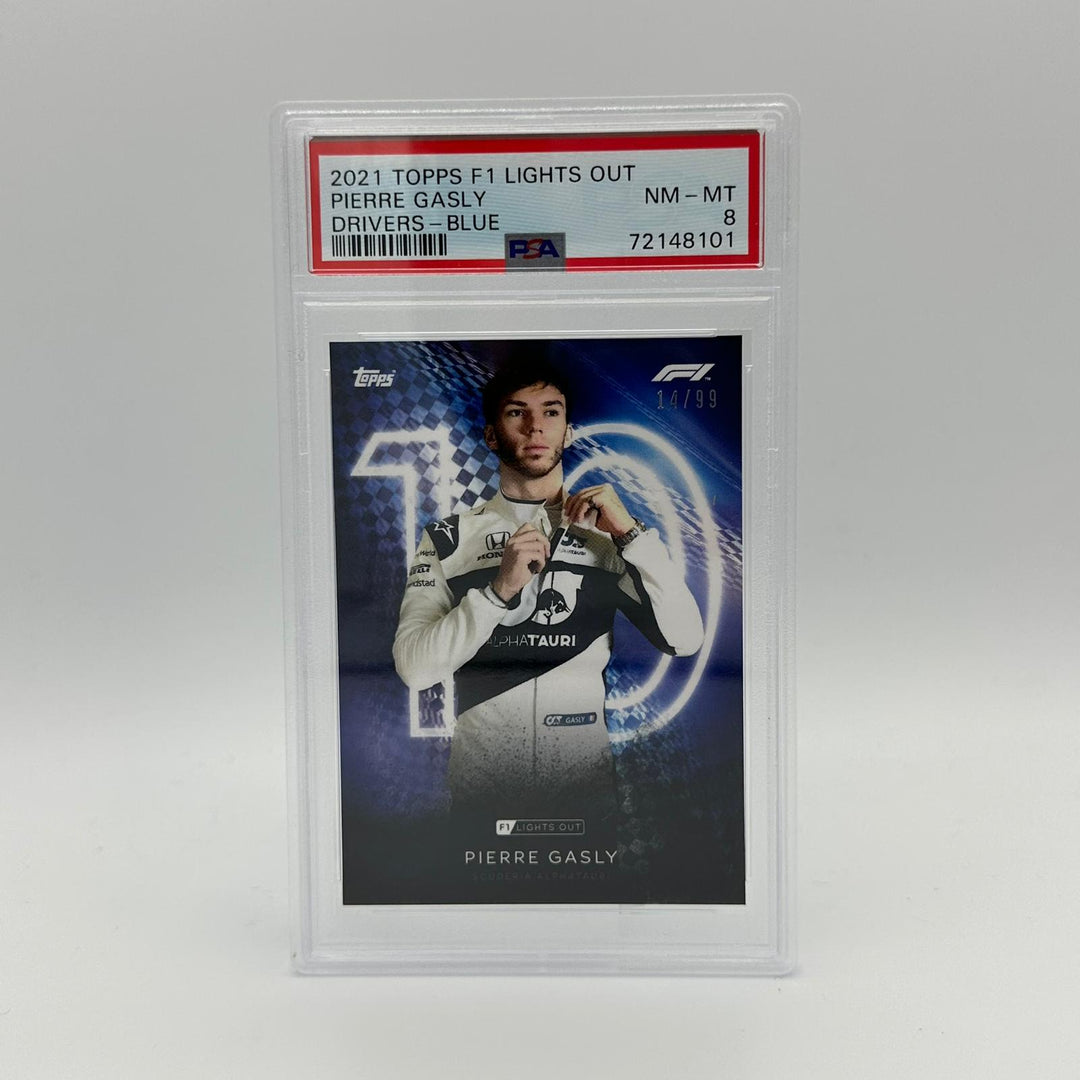 PSA 8 - 14/99 Pierre Gasly - Drivers -  Blue Parallel
