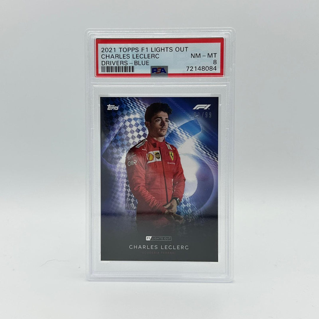 PSA 8 - 22/99 Charles Leclerc - Drivers -  Blue Parallel