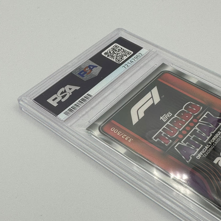 PSA 8 - 332/500 - Max Verstappen #132 - Stat Attax - Mirror Green