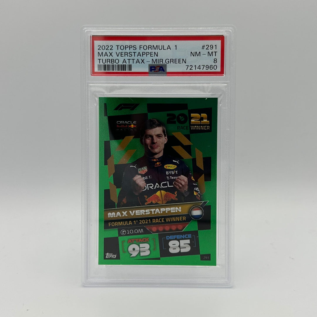 PSA 8 - 406/500 - Max Verstappen #291 - Race Winner Mirror Green