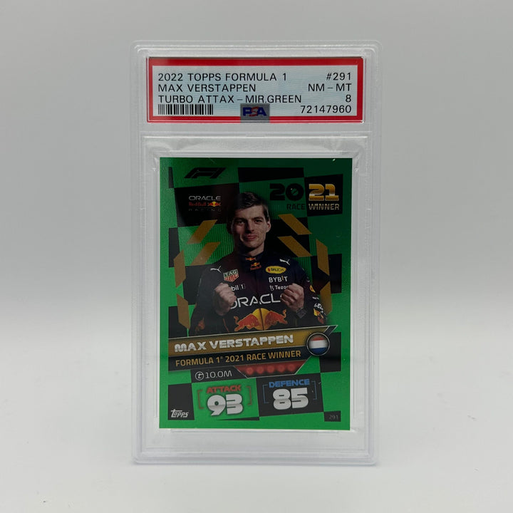 PSA 8 - 406/500 - Max Verstappen #291 - Race Winner Mirror Green