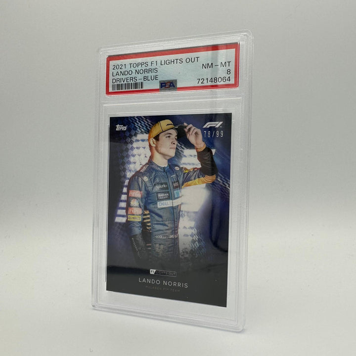 PSA 8 - 78/99 Lando Norris - Drivers -  Blue Parallel
