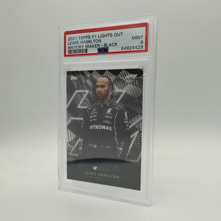 PSA 9 - 02/10 - Lewis Hamilton - History Maker - Black Parallel