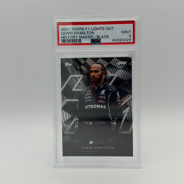 PSA 9 - 02/10 - Lewis Hamilton - History Maker - Black Parallel