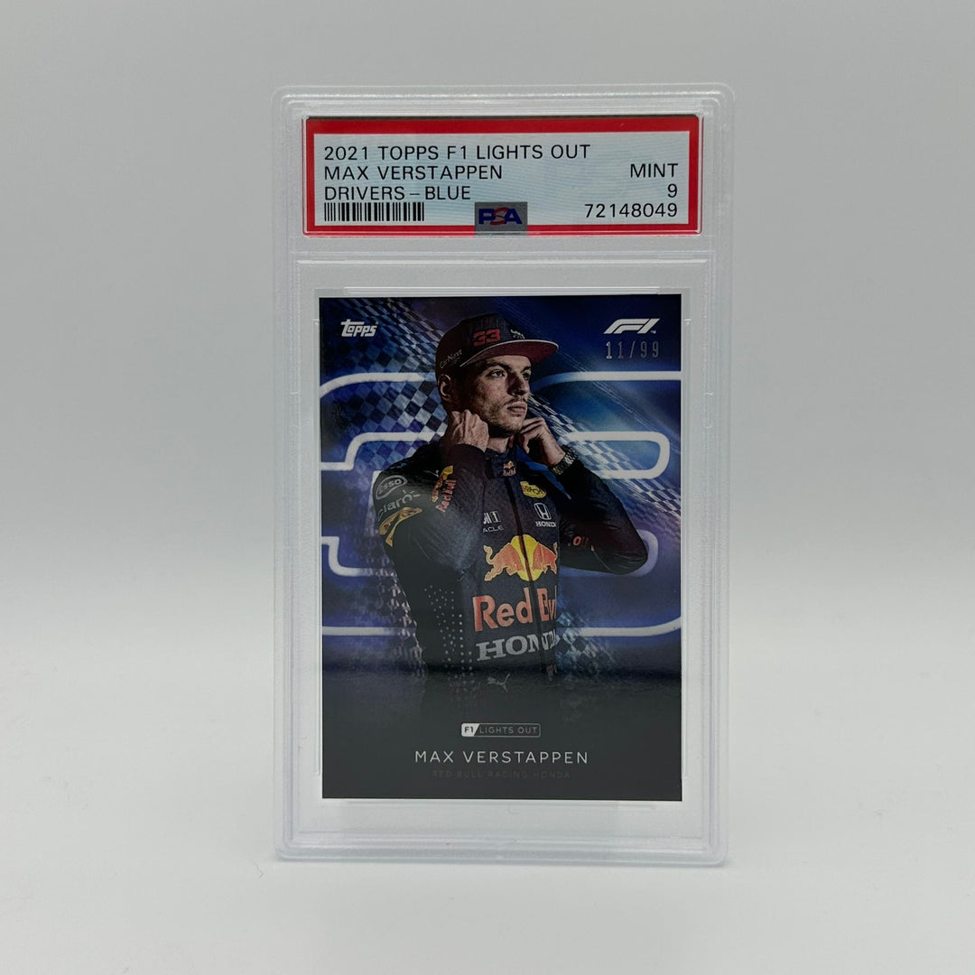 PSA 9 - 11/99 Max Verstappen - Drivers -  Blue Parallel