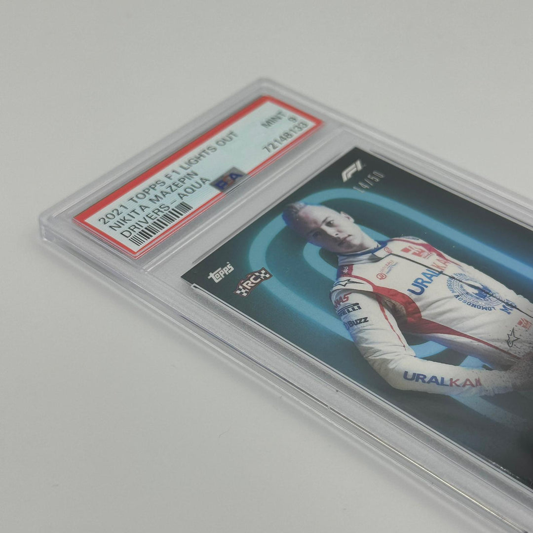 PSA 9 - 14/50 Nikita Mazepin - Drivers -  Aqua Parallel