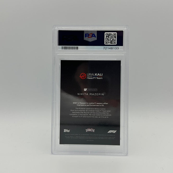 PSA 9 - 14/50 Nikita Mazepin - Drivers -  Aqua Parallel