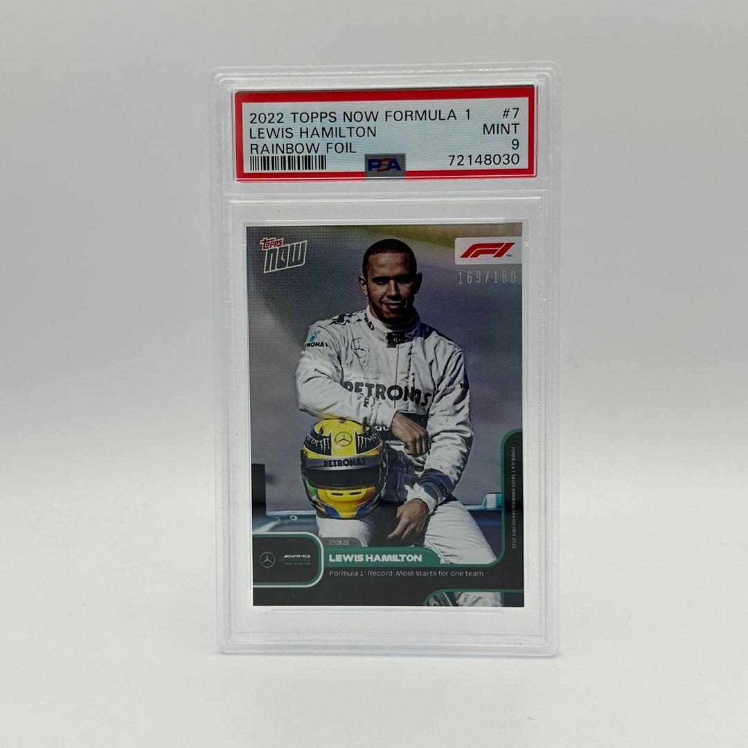 PSA 9 - 169/180 Lewis Hamilton - Most Starts For 1 Team #7