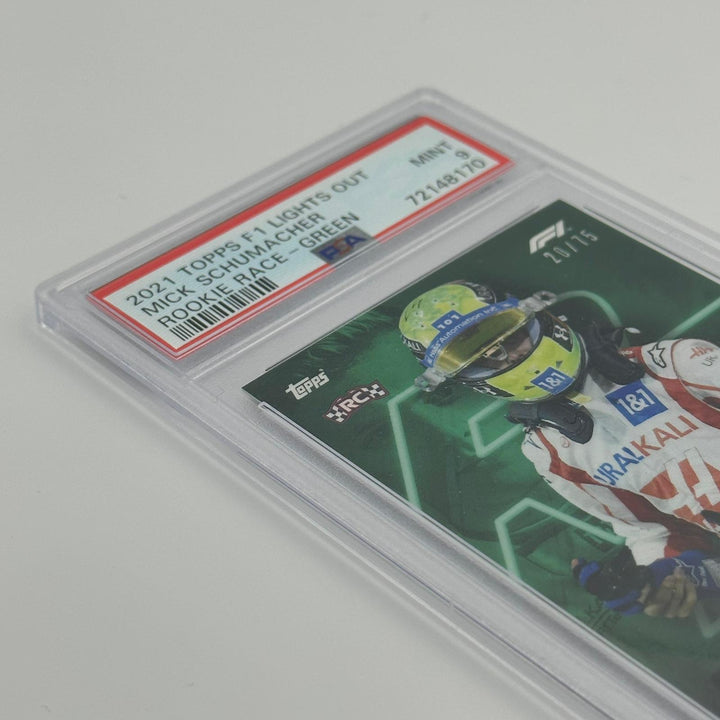 PSA 9 - 20/75 Mick Schumacher - Rookie Race - Green Parallel