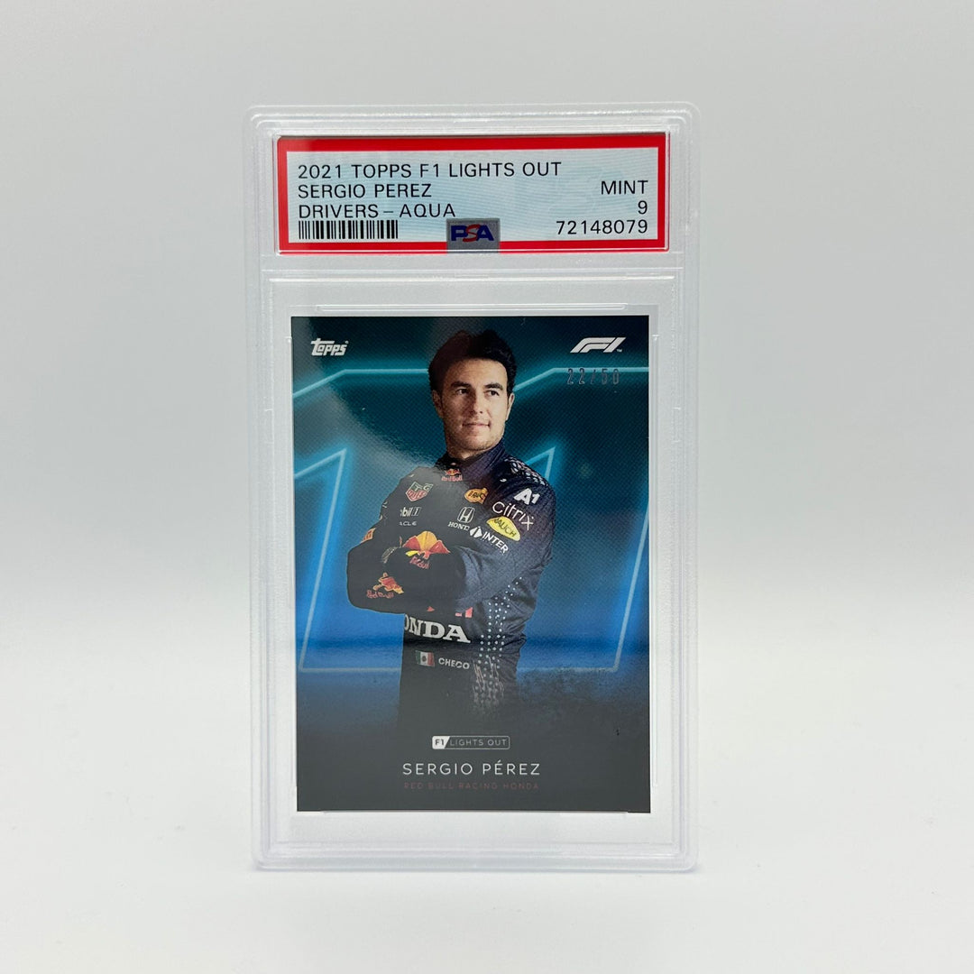 PSA 9 - 22/50 Sergio Perez - Drivers -  Aqua Parallel