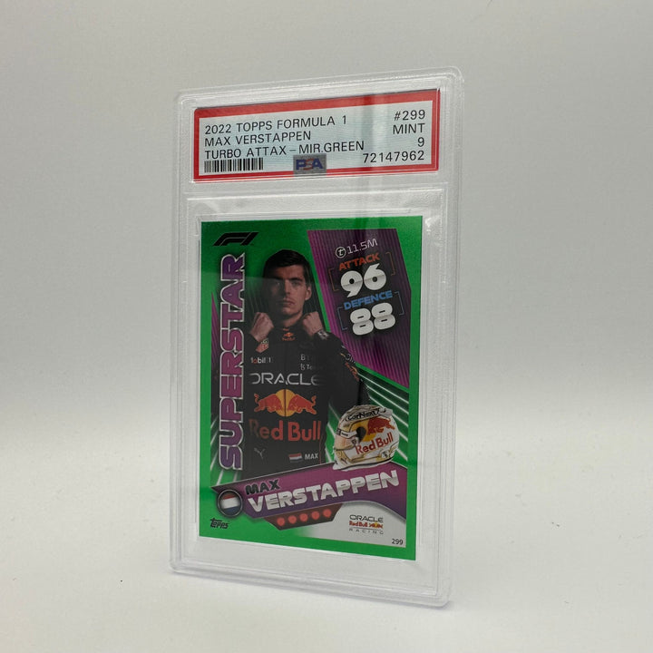 PSA 9 - 234/500 Max Verstappen #299 - Superstar Mirror Green
