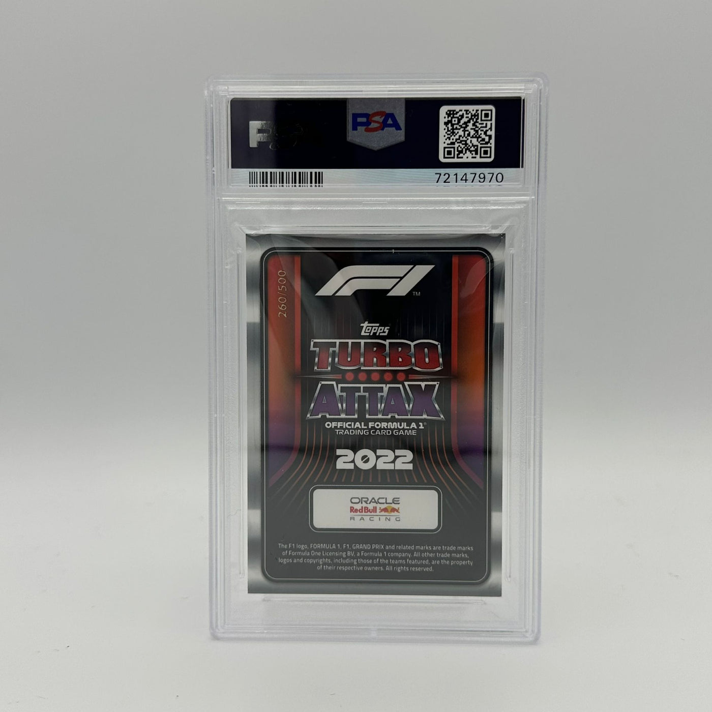 PSA 9 - 260/500 Max Verstappen #330 - 100 Club Mirror ed