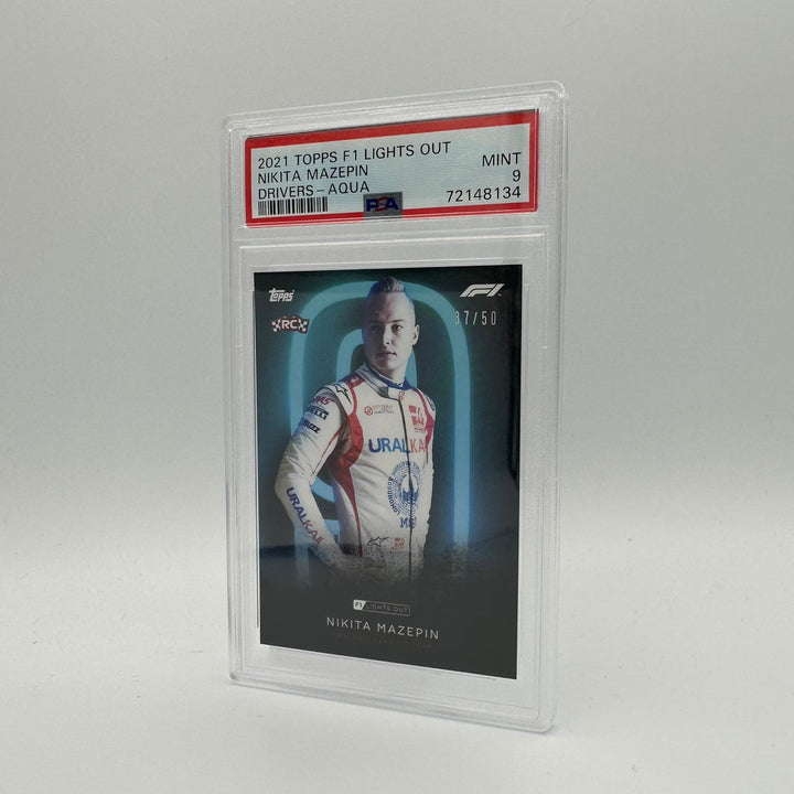 PSA 9 - 37/50 Nikita Mazepin - Drivers -  Aqua Parallel