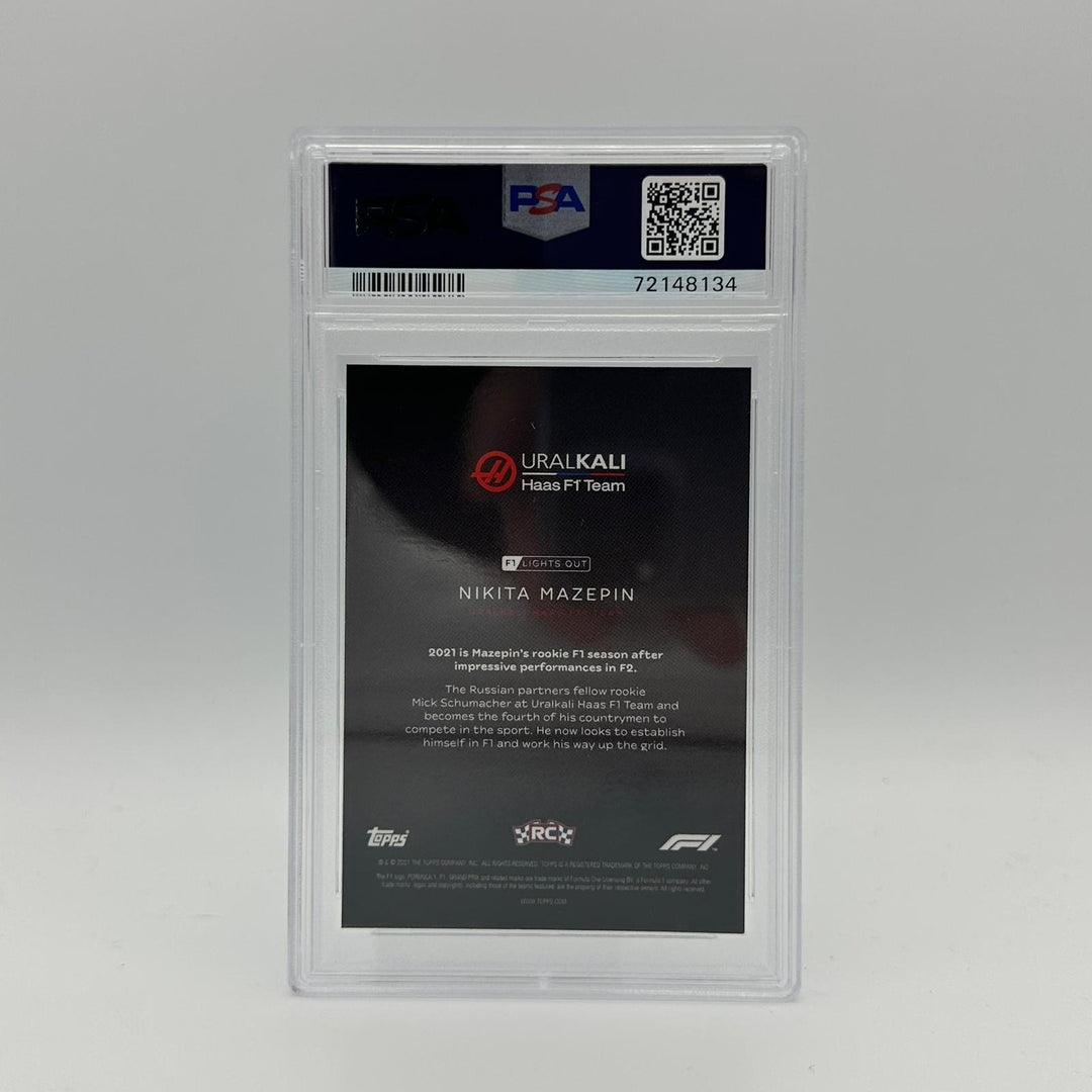 PSA 9 - 37/50 Nikita Mazepin - Drivers -  Aqua Parallel