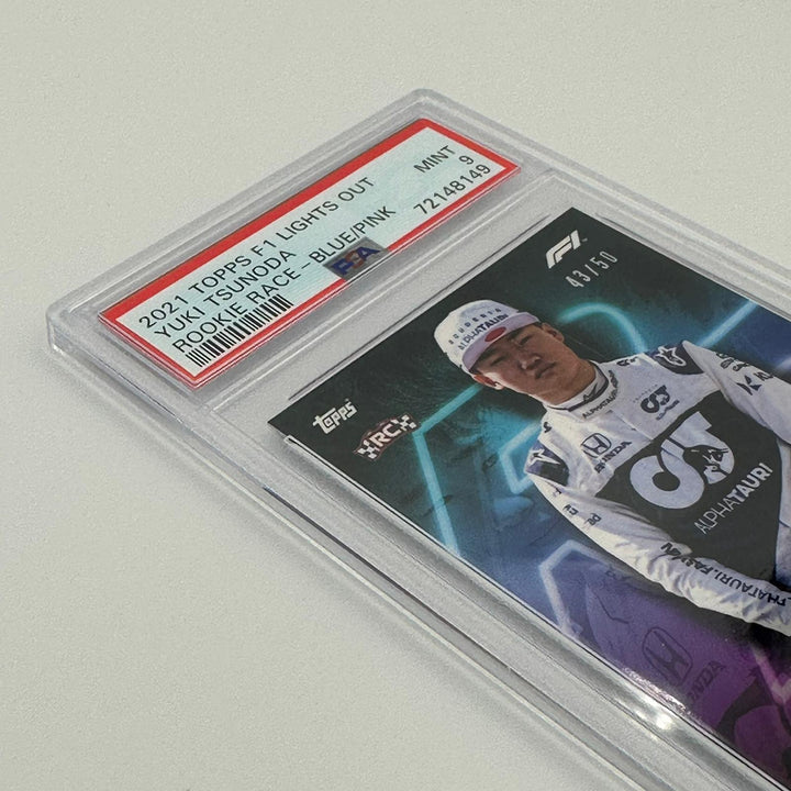 PSA 9 - 43/50 Yuki Tsunoda - Rookie Race - Blue/Pink Parallel