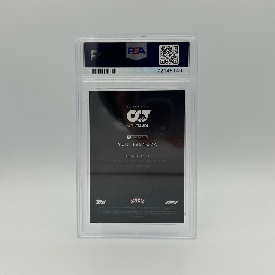 PSA 9 - 43/50 Yuki Tsunoda - Rookie Race - Blue/Pink Parallel