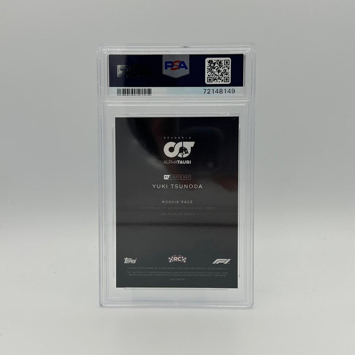 PSA 9 - 43/50 Yuki Tsunoda - Rookie Race - Blue/Pink Parallel