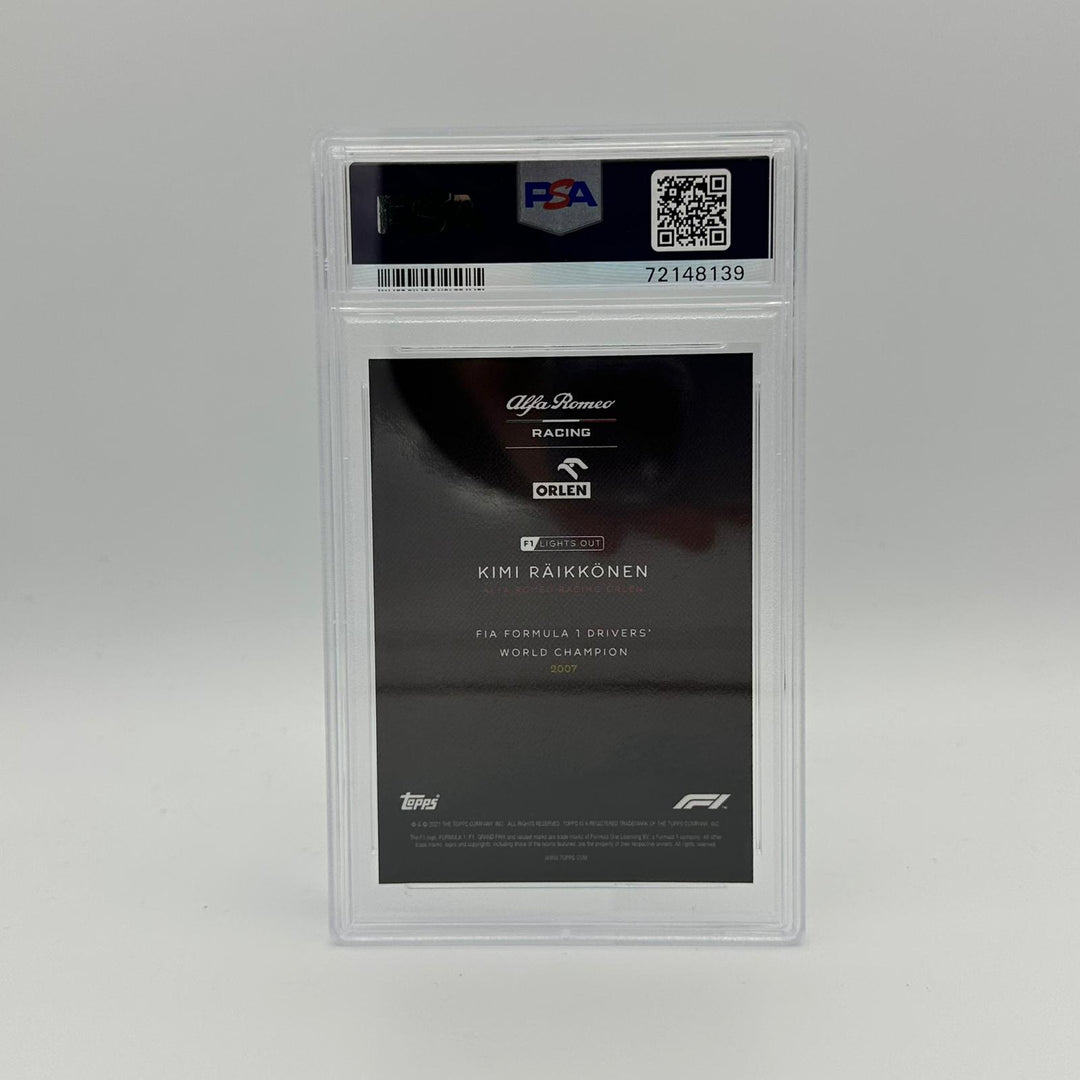 PSA 9 - 44/75 Kimi Raikkonen - Drivers World Champion