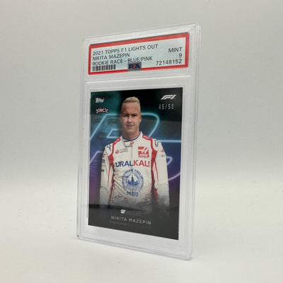 PSA 9 - 45/50 Nikita Mazepin - Rookie Race