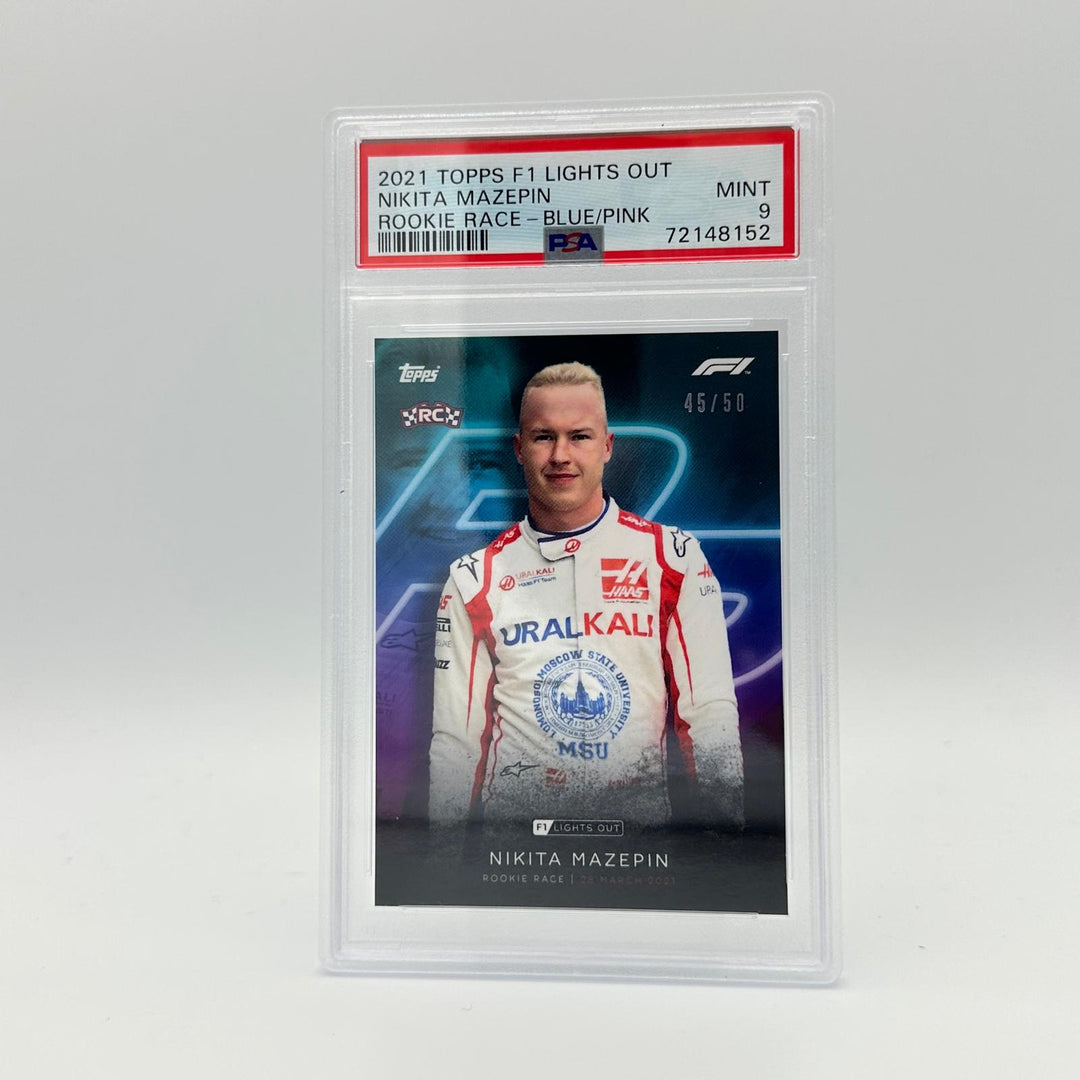 PSA 9 - 45/50 Nikita Mazepin - Rookie Race
