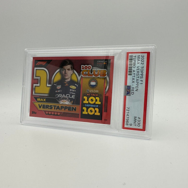PSA 9 - 462/500 Max Verstappen #330 - 100 Club Mirror Red