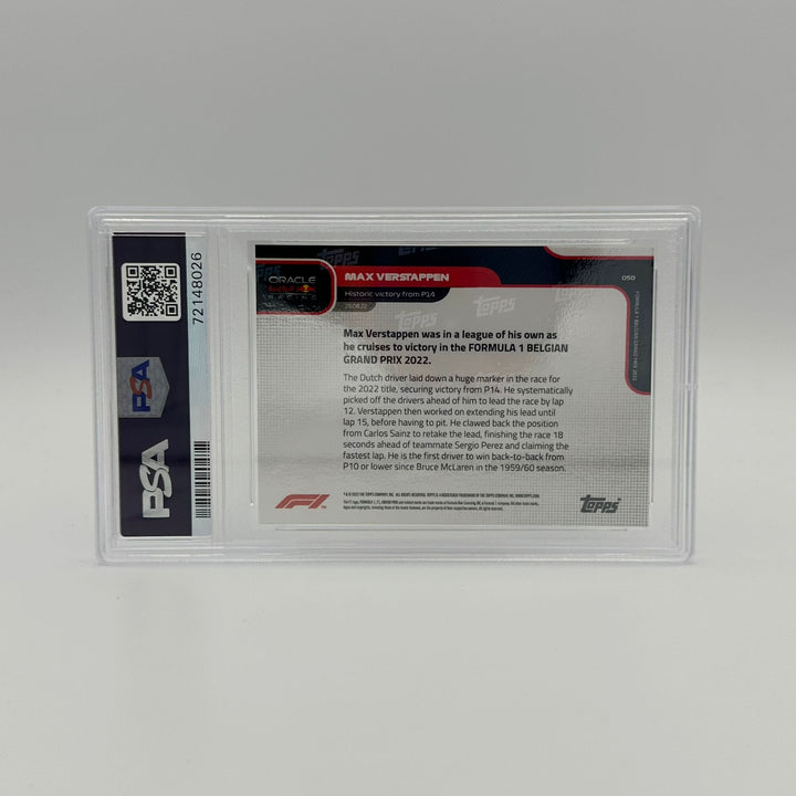 PSA 9 - 48/99 - Max Verstappen - Historic victory from P14 #50