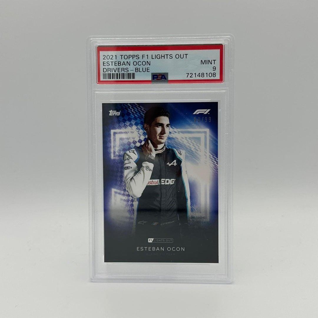 PSA 9 - 50/99 Esteban Ocon - Drivers -  Blue Parallel