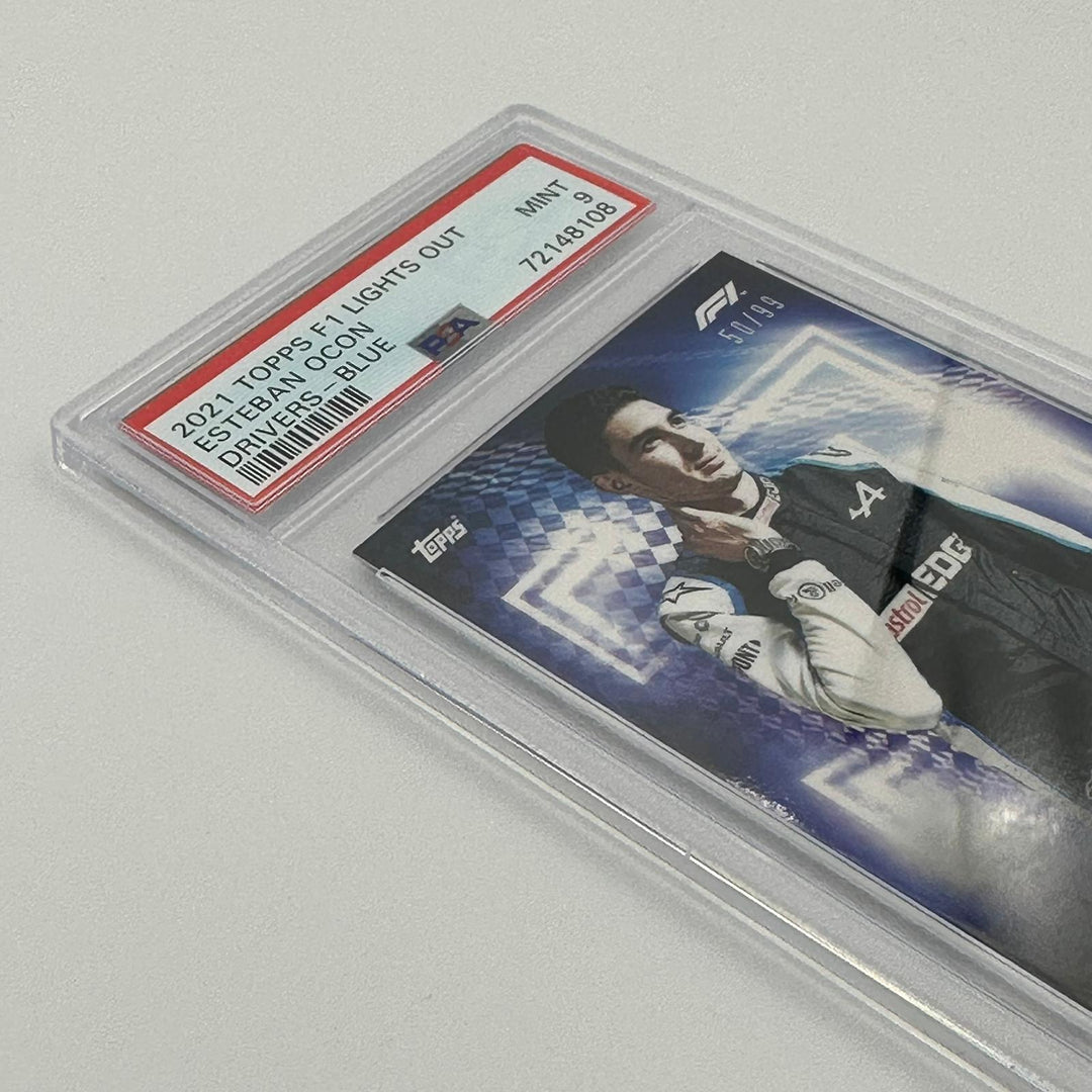 PSA 9 - 50/99 Esteban Ocon - Drivers -  Blue Parallel