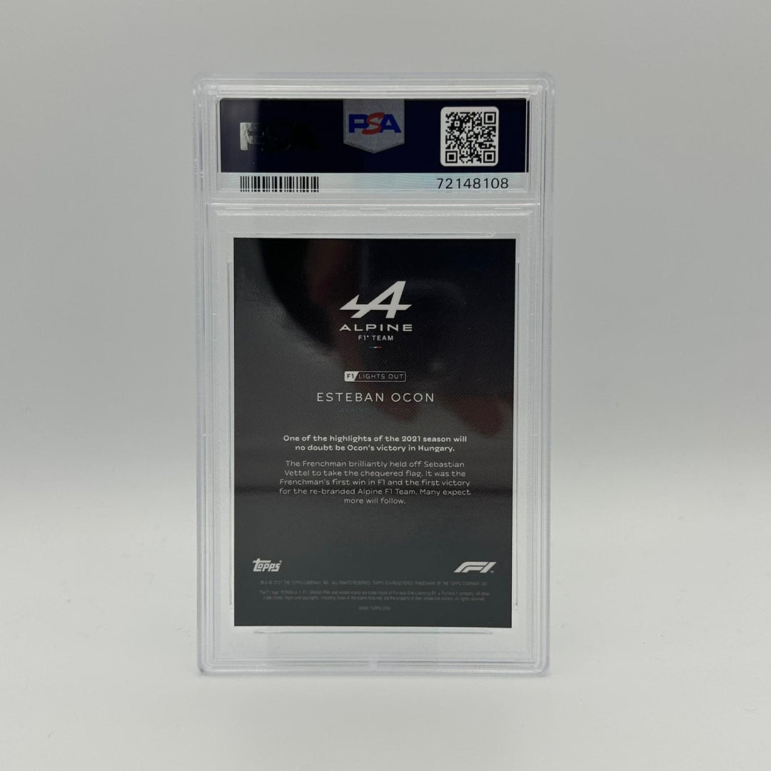 PSA 9 - 50/99 Esteban Ocon - Drivers -  Blue Parallel