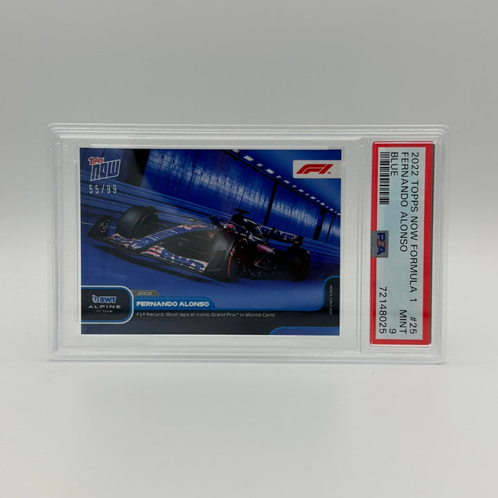 PSA 9 - 55/99 - Fernando Alonso - F1 record most laps Monte Carlo #25