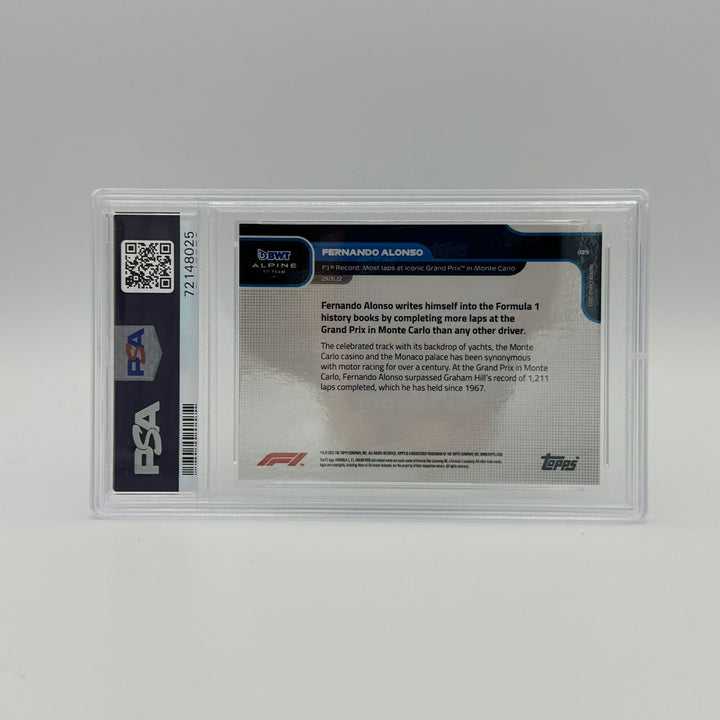 PSA 9 - 55/99 - Fernando Alonso - F1 record most laps Monte Carlo #25
