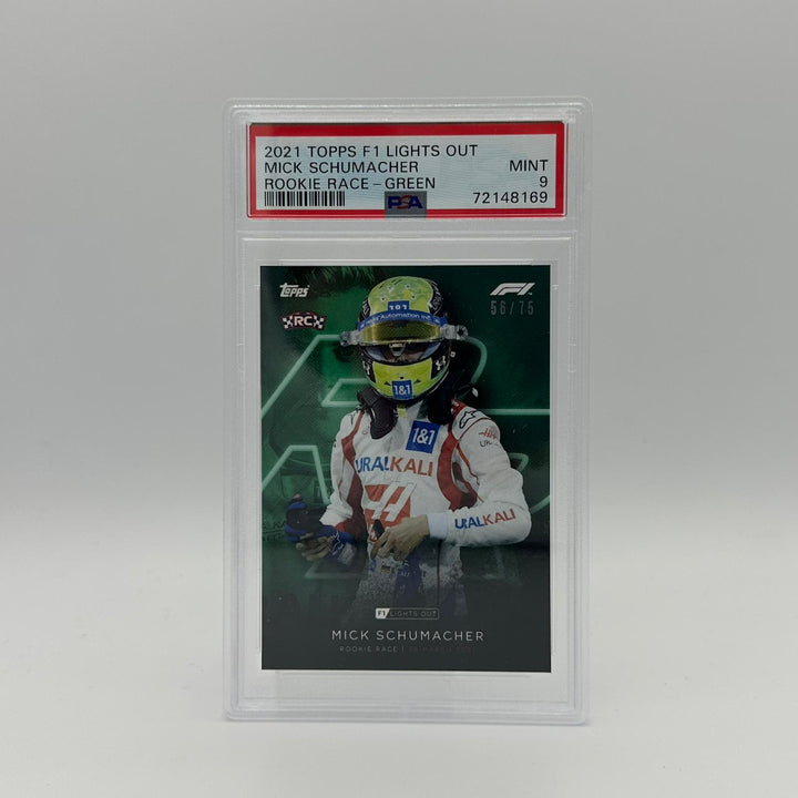 PSA 9 - 56/75 Mick Schumacher - Rookie Race - Green Parallel